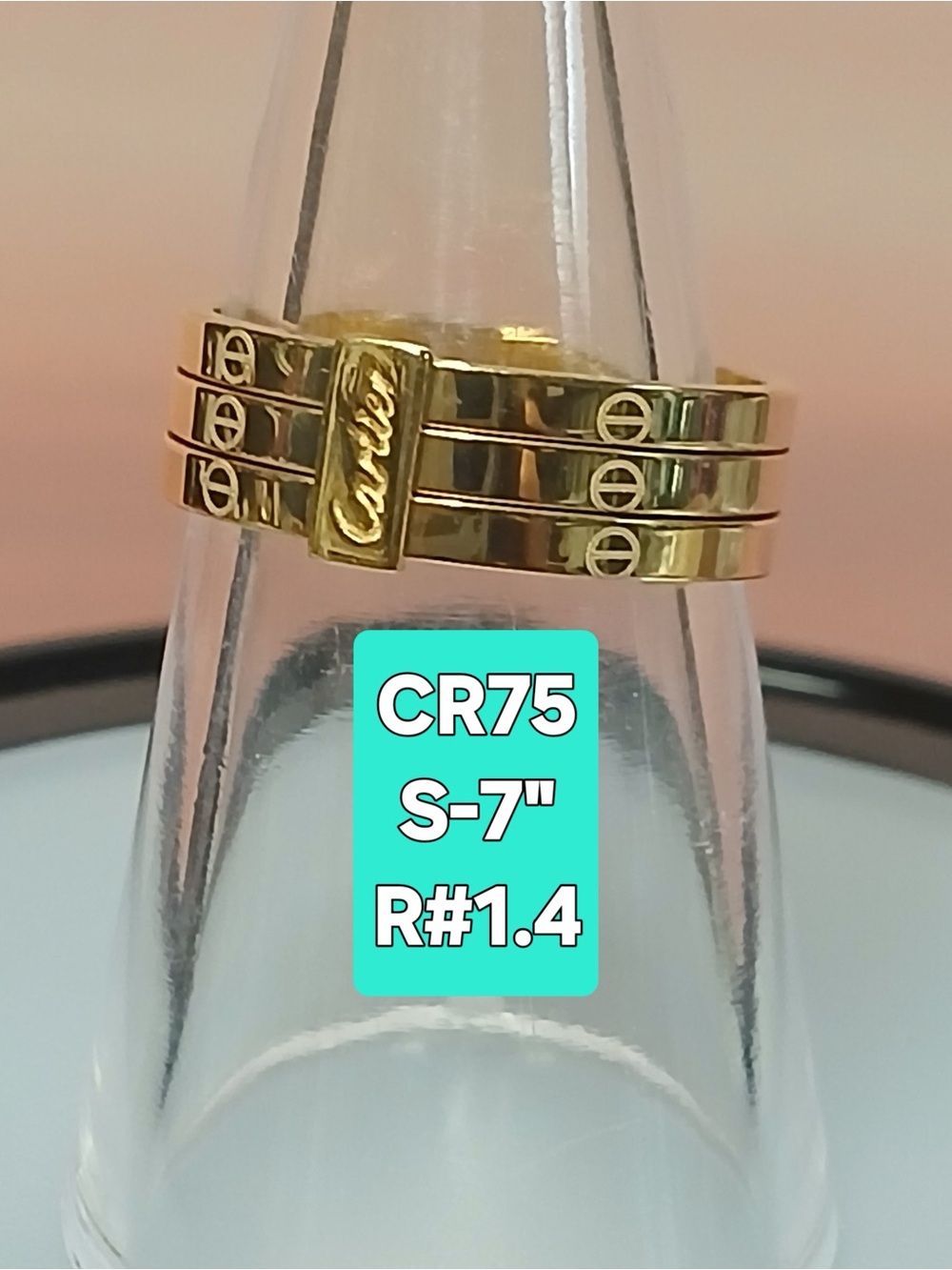 18K Japan Gold Ring Size 7